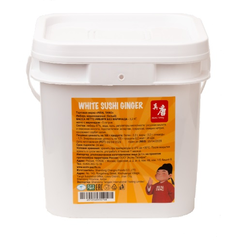 Real Tang имбирь маринованный белый, 5л